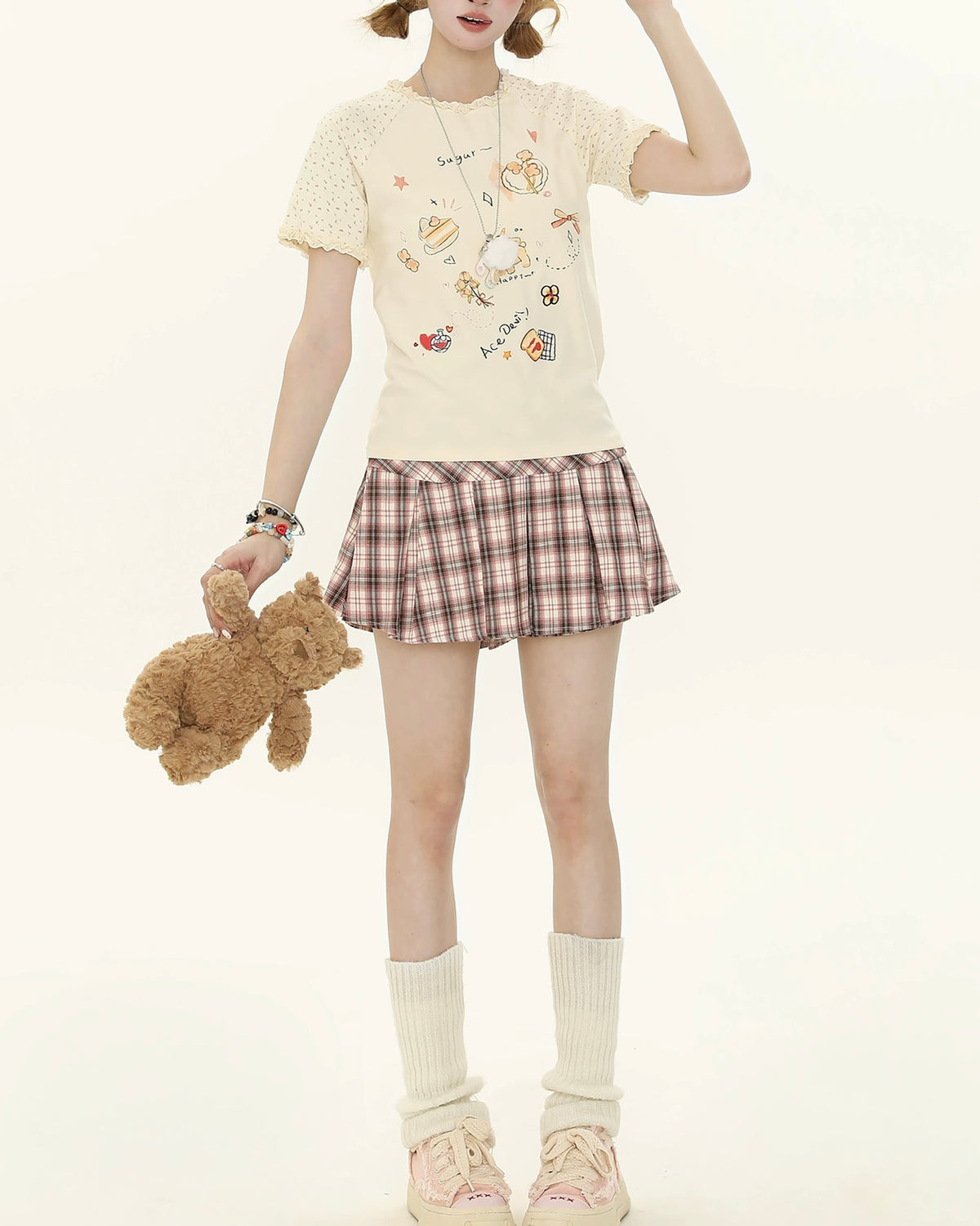 Loose and simple short sleeves