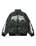 ヴィンテージ柄のパデッドジャケット