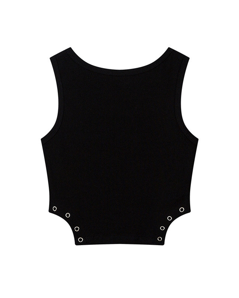 Bear print vest