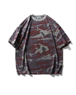 Contrast striped short sleeves