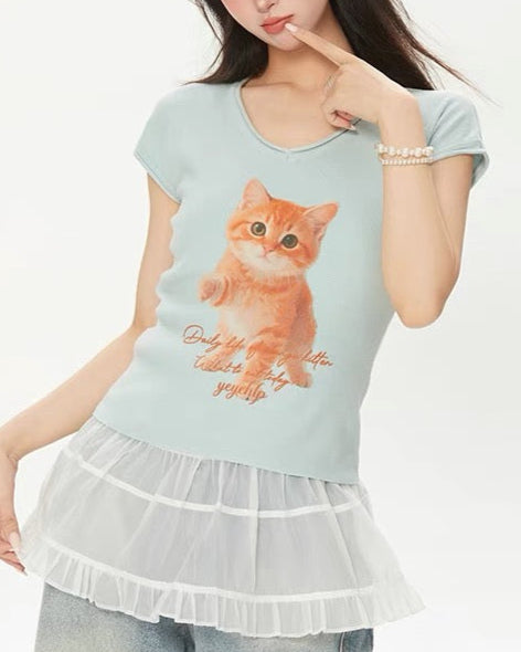 Vintage Kitten Vest