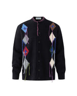 Retro colorblock thickened sweater