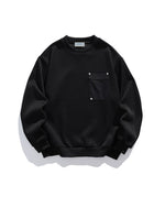 シンプルなクルーネックスウェットシャツ