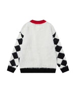 漫画風のゆったりカーディガンセーター