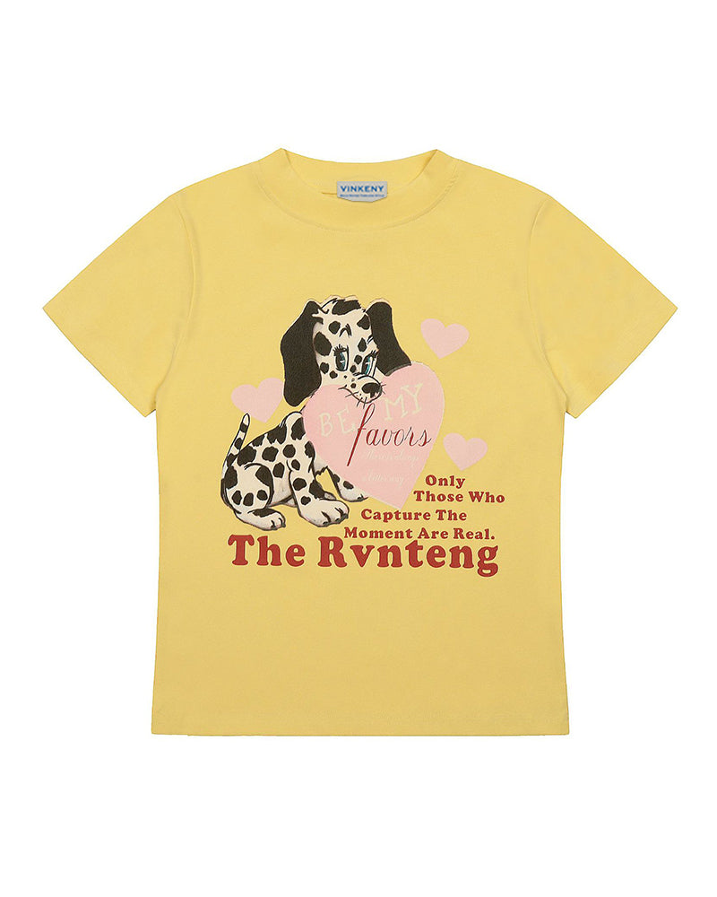 Cartoon casual short sleeves