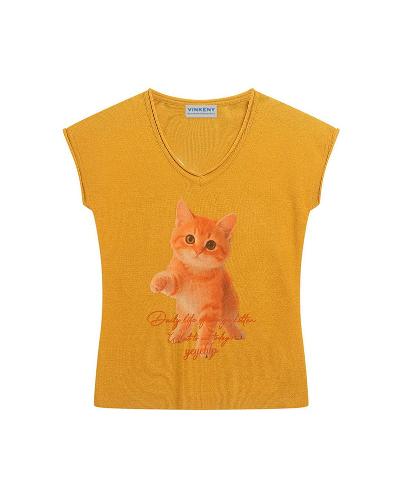 Vintage Kitten Vest