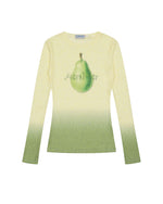 レトロなデザインの長袖