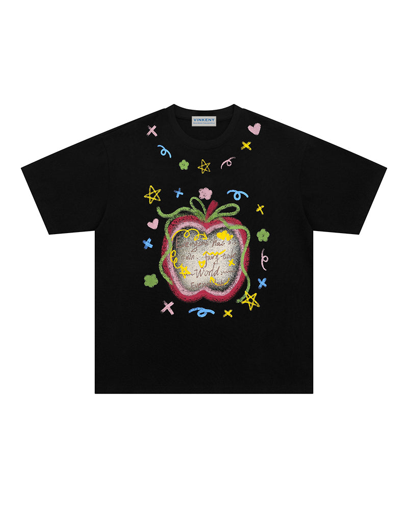 クリエイティブアップルTシャツ