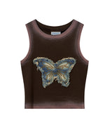 バタフライクロップドベスト