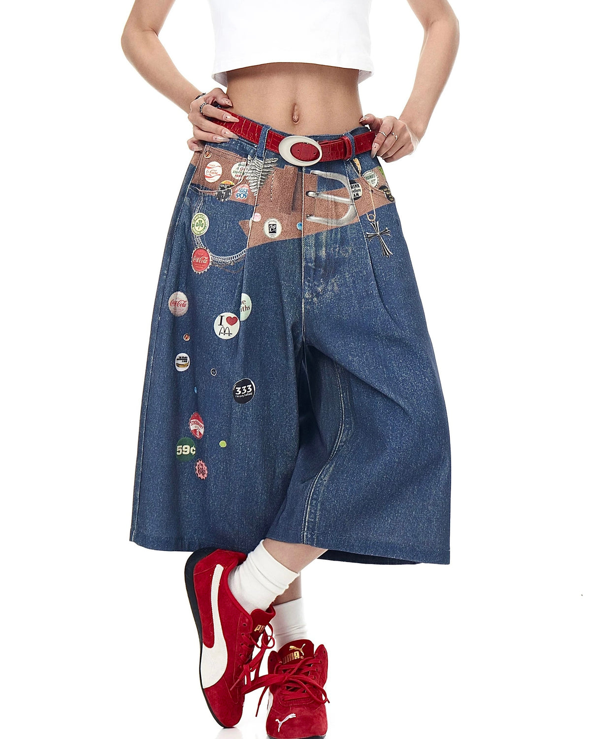 Vintage Baggy Denim Shorts