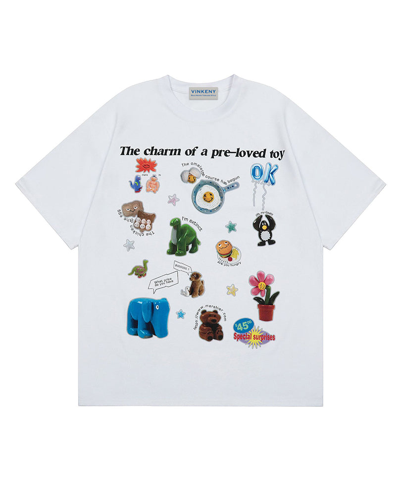 Cartoon simple short sleeve