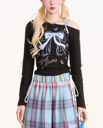 リボンカジュアル長袖