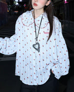 심플한 루즈한 긴팔 셔츠