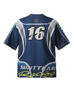 Letter motorcycle short sleeves