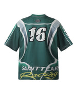 Letter motorcycle short sleeves