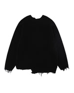 irregular hole sweater