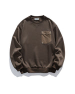 シンプルなクルーネックスウェットシャツ