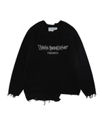 irregular hole sweater